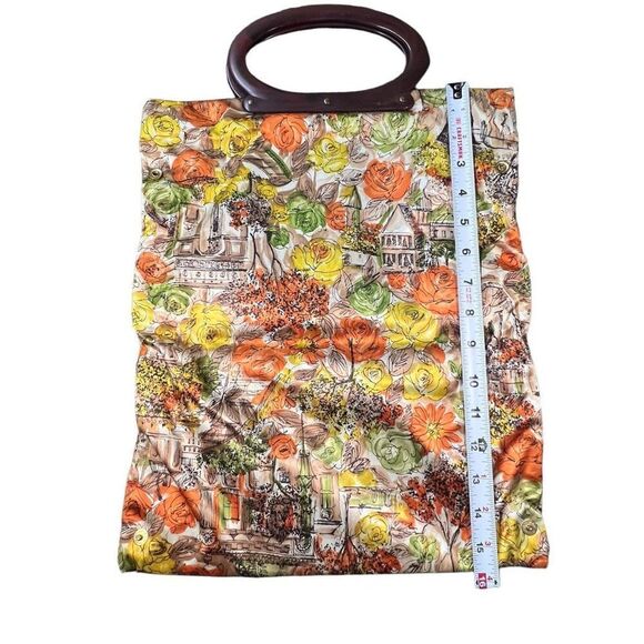 MCM Women's Vintage Floral Print Foldable Bag Size Medium - Picture 8 of 11